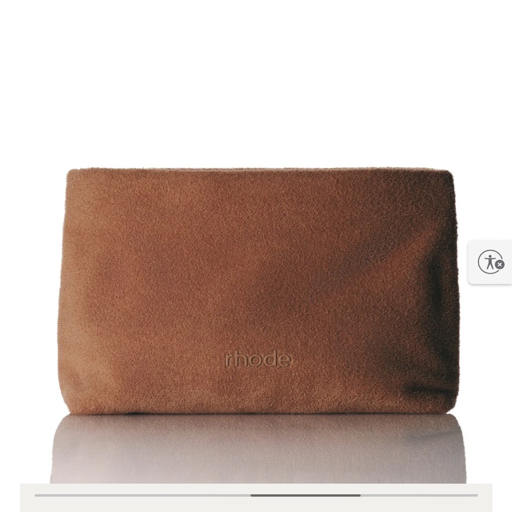 RHODE Brown Suede Pouch Clutch